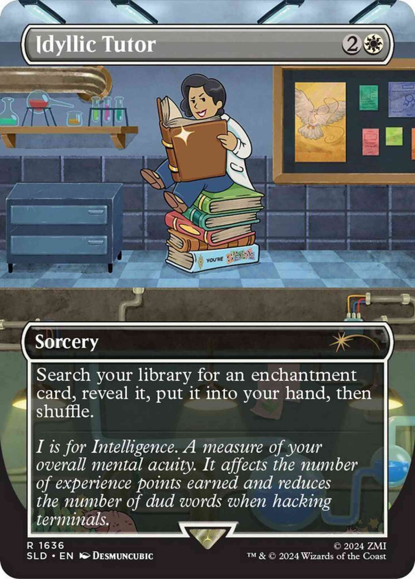 Idyllic Tutor [1636] [Borderless] [Fallout: S.P.E.C.I.A.L.] [Secret Lair Drop] [Non-Foil]