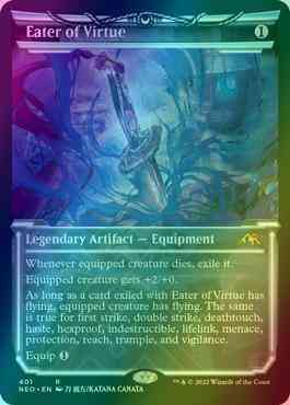 Eater of Virtue [401] [Soft Glow Showcase] [Kamigawa: Neon Dynasty] [Foil]