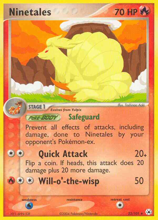 Ninetales - 22/101 - Rare [ex5-22] [Non-Holo]
