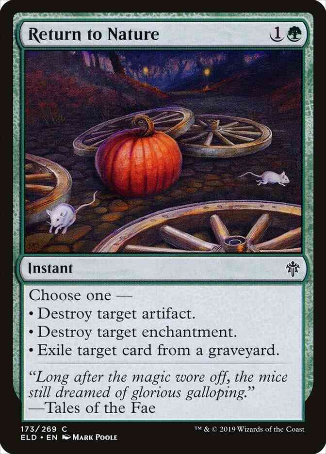Return to Nature [173] [Throne of Eldraine] [Non-Foil]