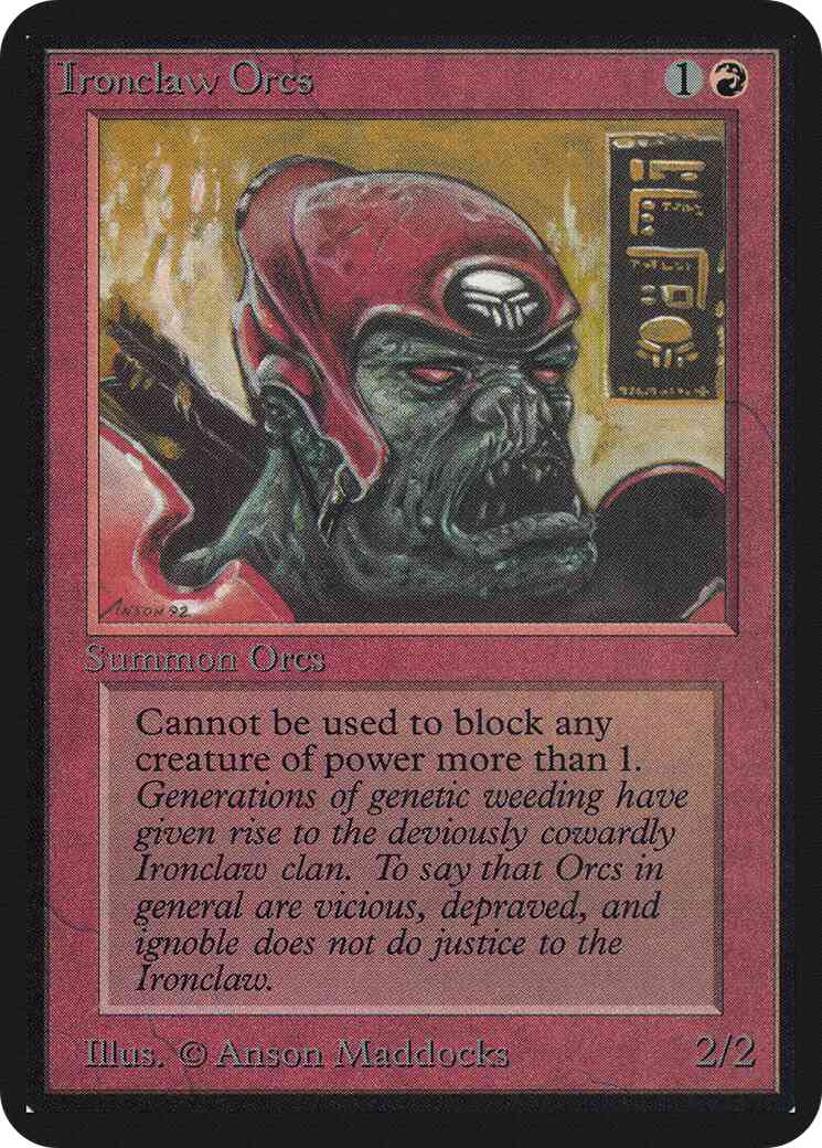 Ironclaw Orcs [159] [Limited Edition Alpha] [Non-Foil]
