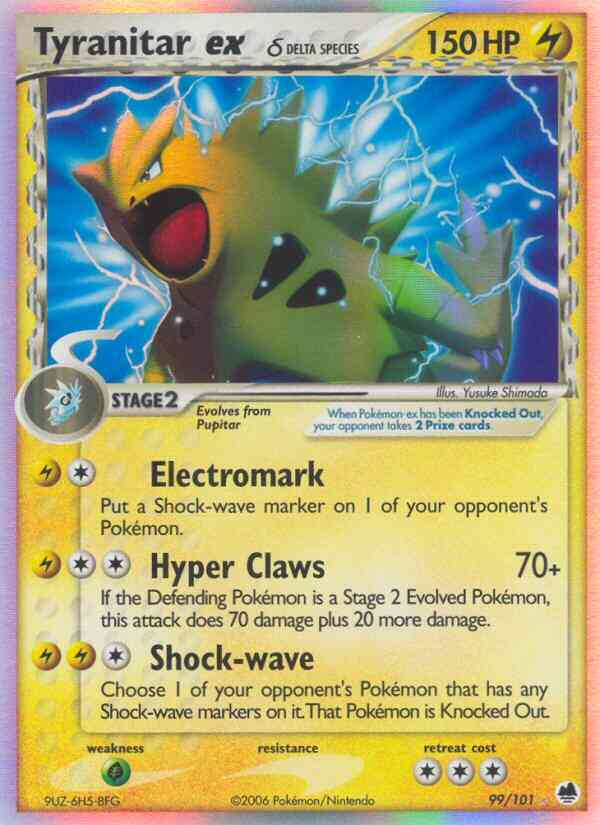 Tyranitar ex δ - 99/101 - Rare Holo EX [ex15-99] [Ultra]