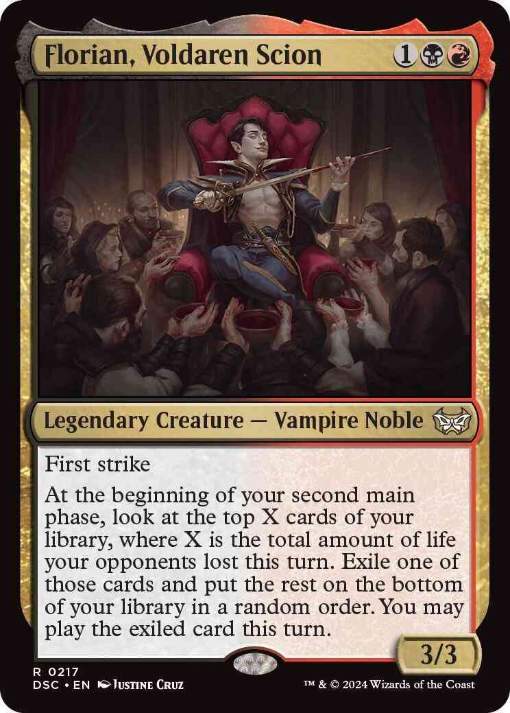 Florian, Voldaren Scion [217] [Duskmourn: House of Horror: Commander] [Non-Foil]