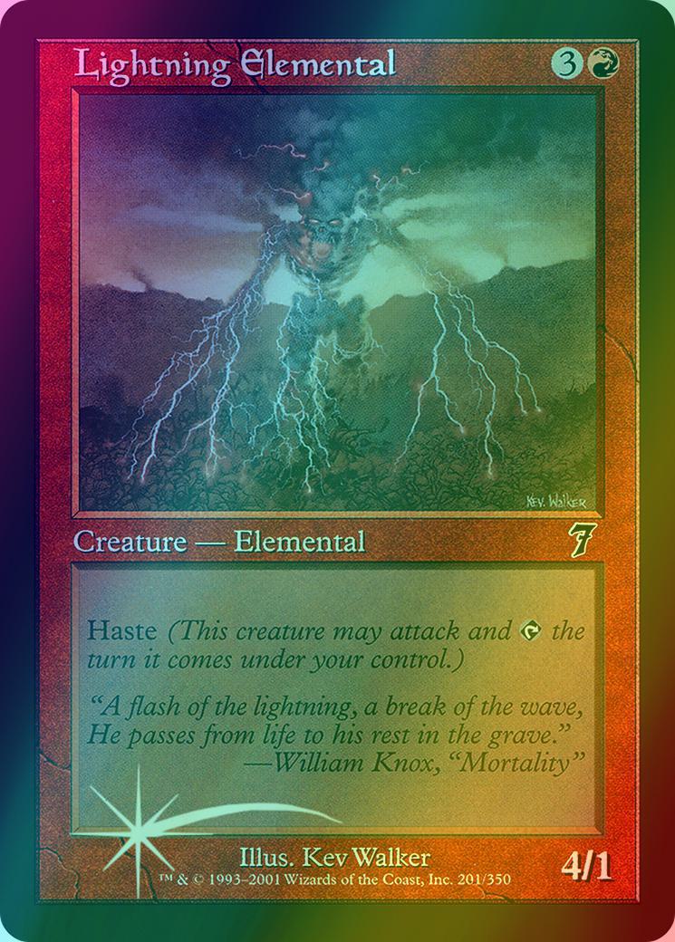 Lightning Elemental [201x] [Seventh Edition] [Foil]