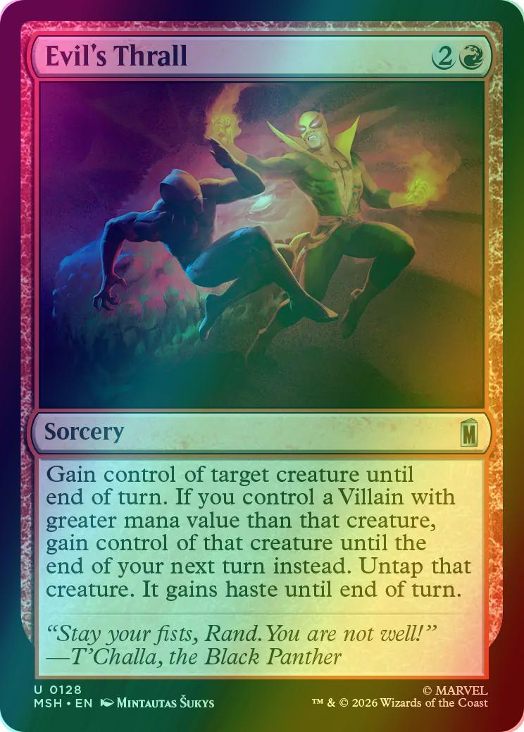 Evil's Thrall [128] [Marvel Super Heroes] [Foil]