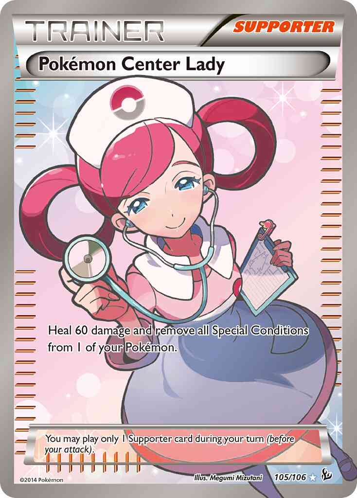 Pokémon Center Lady - 105/106 - Rare Ultra [xy2-105] [Ultra]