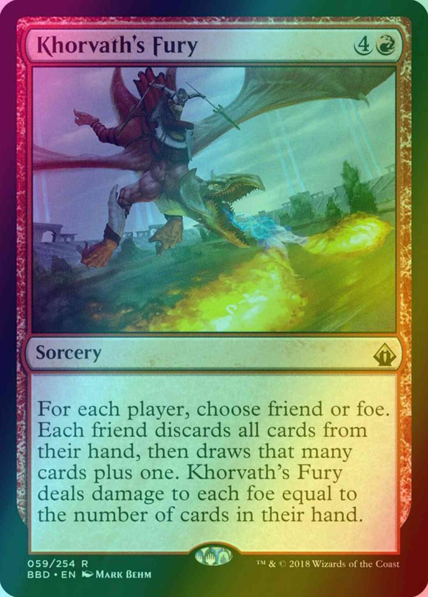 Khorvath's Fury [59] [Battlebond] [Foil]
