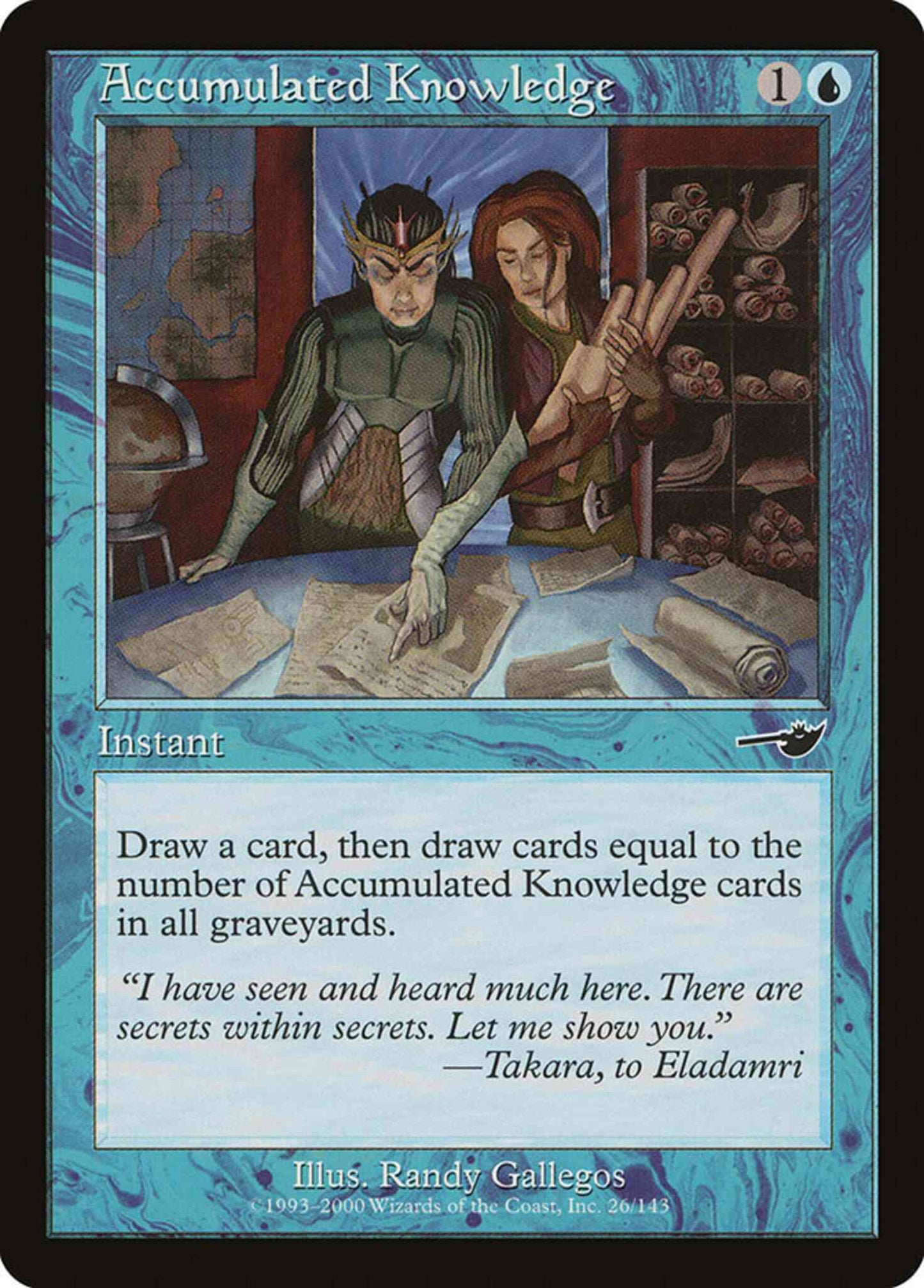 Accumulated Knowledge [26] [Nemesis] [Non-Foil]