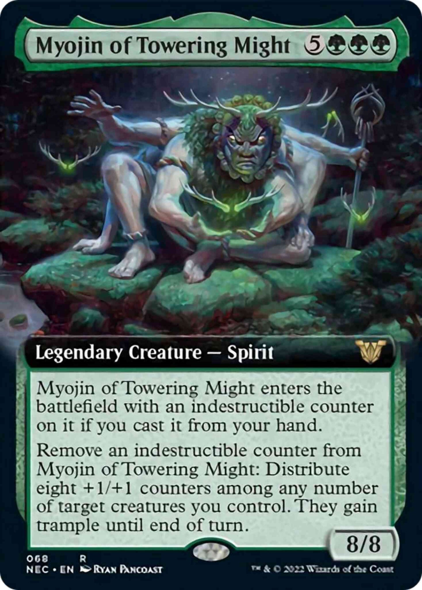 Myojin of Towering Might [68] [Extended Art] [Kamigawa: Neon Dynasty: Commander] [Non-Foil]