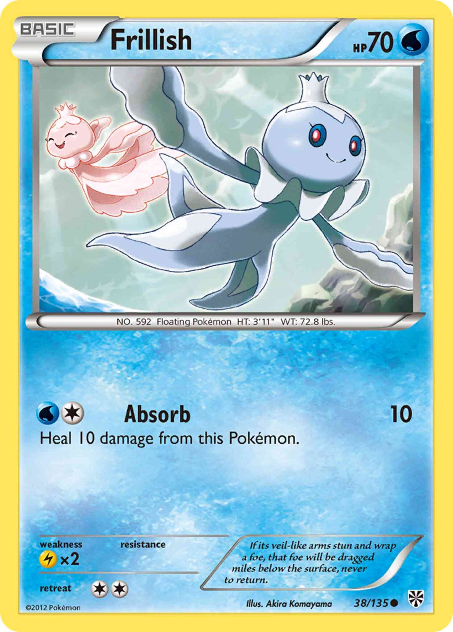 Frillish - 38/135 - Common [bw8-38] [Non-Holo]