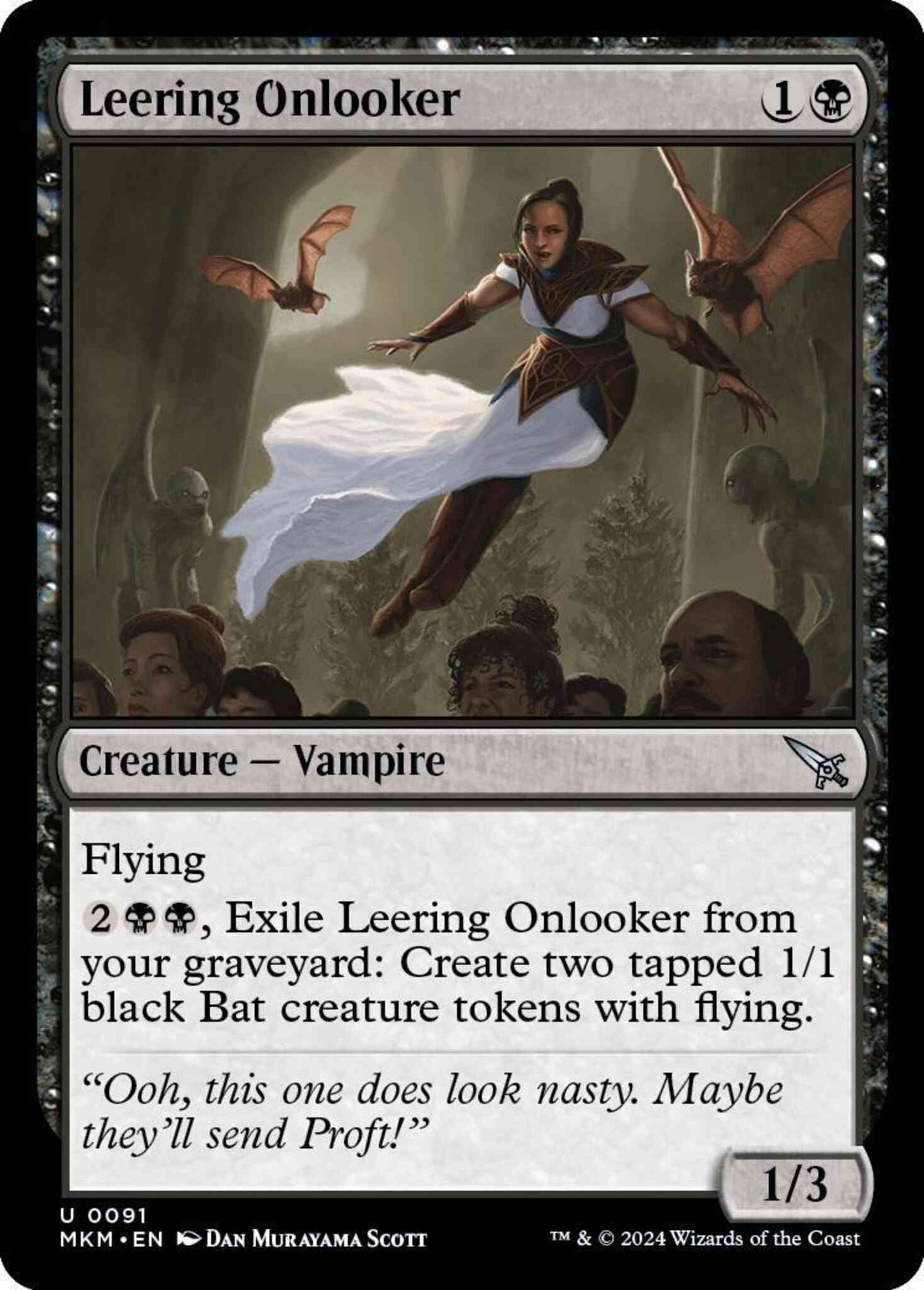 Leering Onlooker [91] [Murders at Karlov Manor] [Non-Foil]