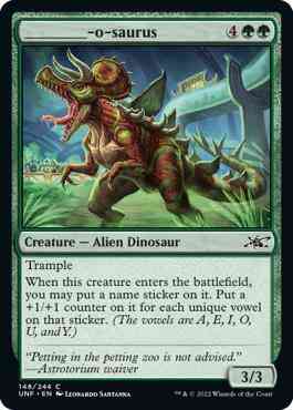 ________-o-saurus [148] [Unfinity] [Non-Foil]