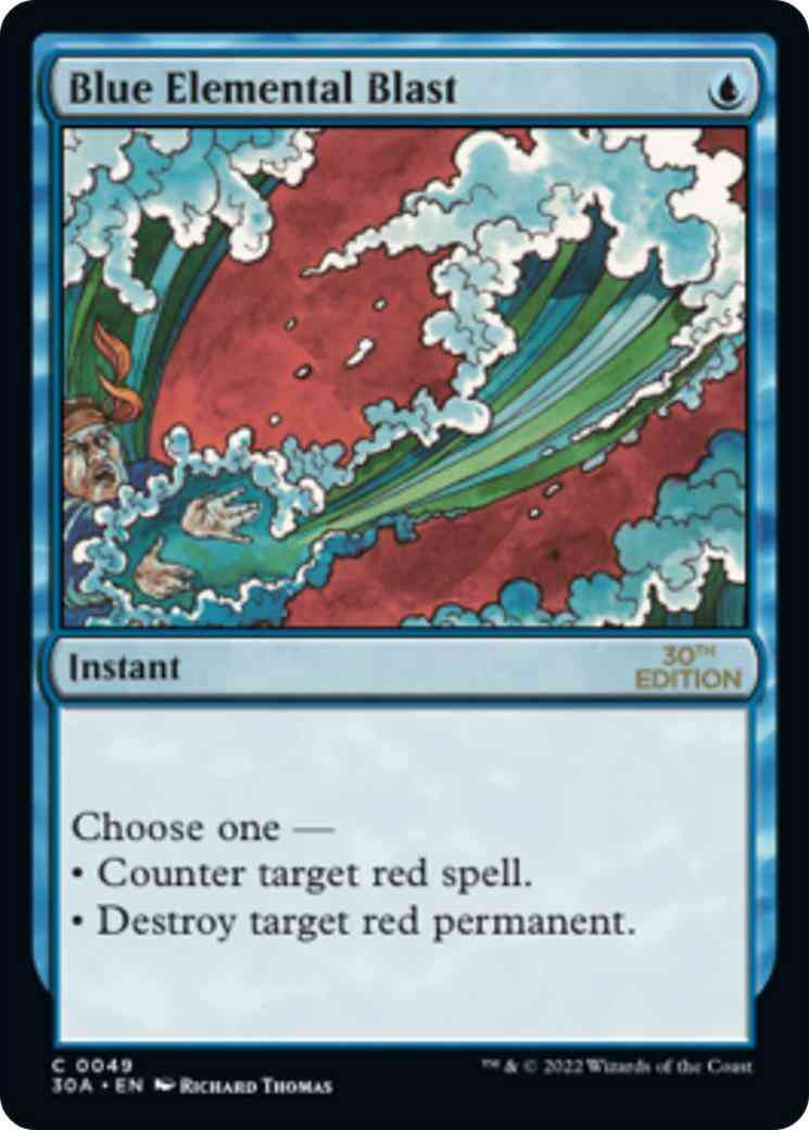 Blue Elemental Blast [49] [30th Anniversary Edition] [Non-Foil]