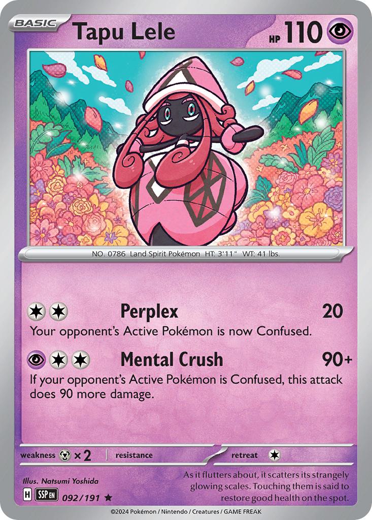 Tapu Lele - 092/191 - Rare [sv08-092] [Holo]