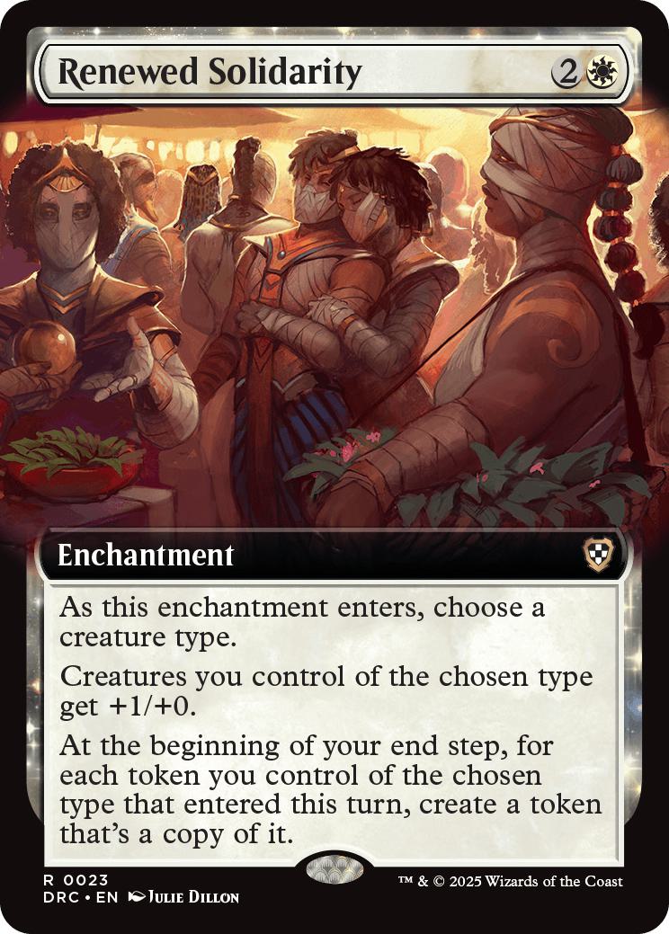 Renewed Solidarity [23] [Extended Art] [Aetherdrift: Commander] [Non-Foil]