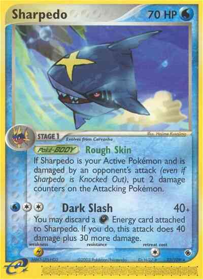 Sharpedo - 22/109 - Rare [ex1-22] [Reverse Holo]