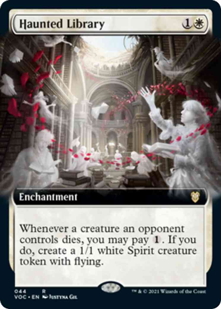Haunted Library [44] [Extended Art] [Innistrad: Crimson Vow: Commander] [Non-Foil]