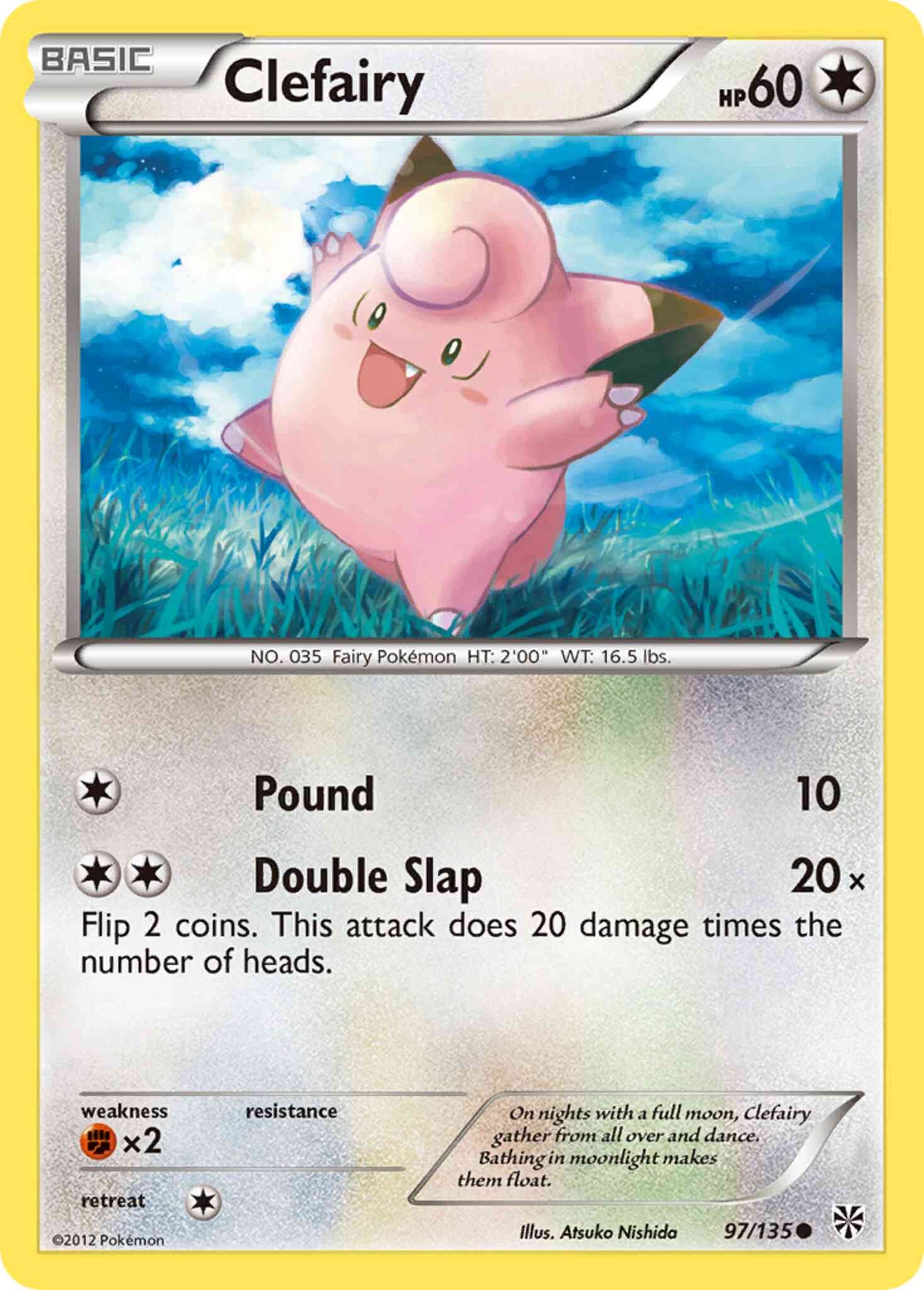 Clefairy - 97/135 - Common [bw8-97] [Reverse Holo]