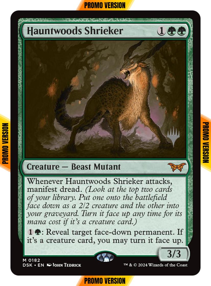 Hauntwoods Shrieker [182p] [Promo Pack] [Duskmourn: House of Horror: Promos] [Non-Foil]