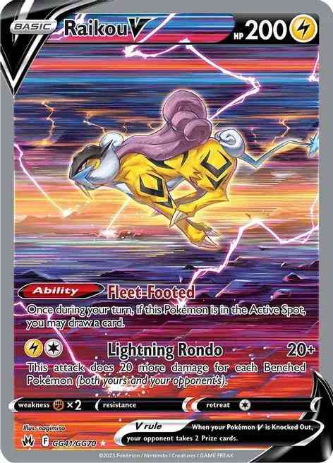 Raikou V - GG41/GG70 - Rare Holo V [swsh125gg-GG41] [Ultra]