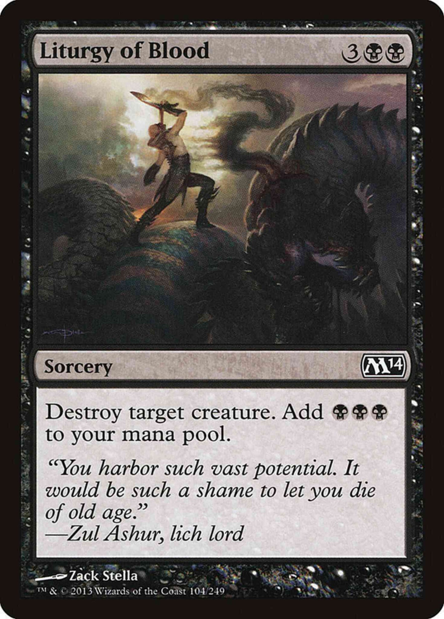 Liturgy of Blood [104] [Magic 2014] [Non-Foil]