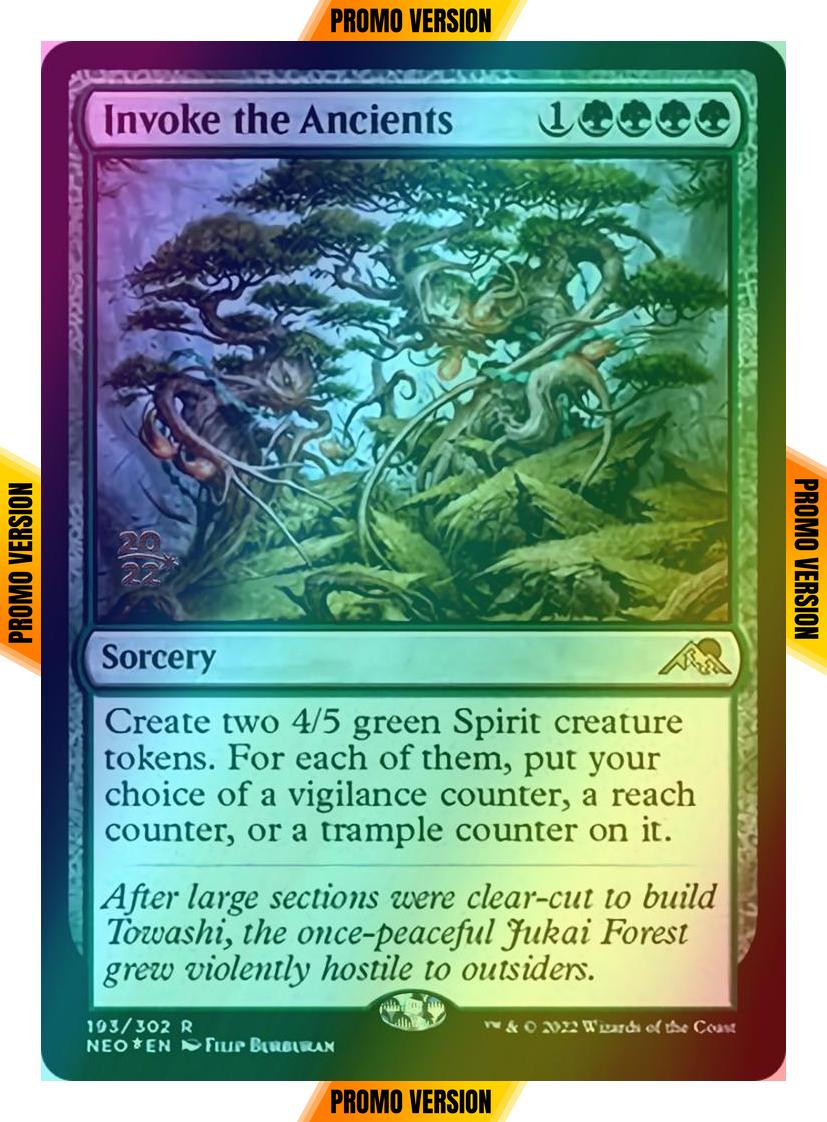 Invoke the Ancients [Prerelease] [193s] [Kamigawa: Neon Dynasty: Promos] [Foil]