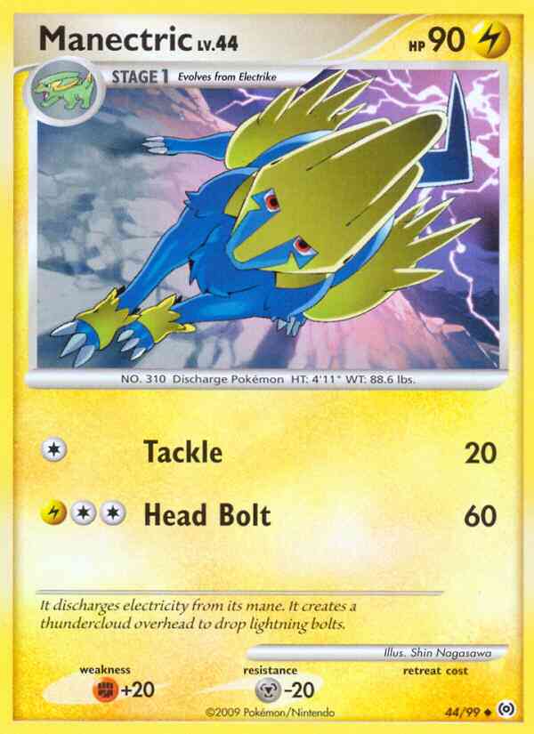 Manectric - 44/99 - Uncommon [pl4-44] [Reverse Holo]