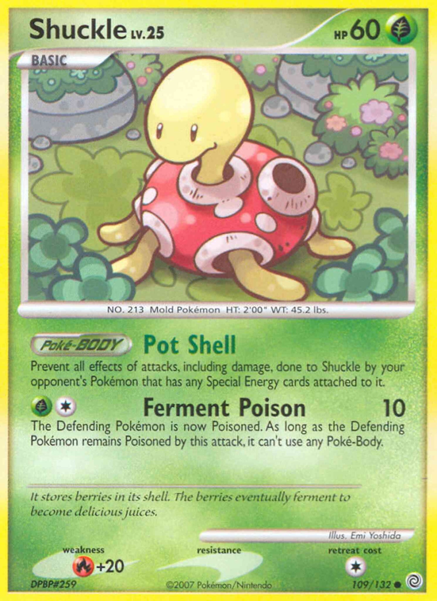Shuckle - 109/132 - Common [dp3-109] [Reverse Holo]