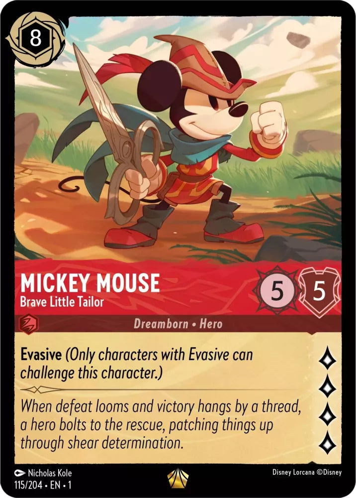 Mickey Mouse - Brave Little Tailor - 115/204 [The First Chapter] [Cold Foil]