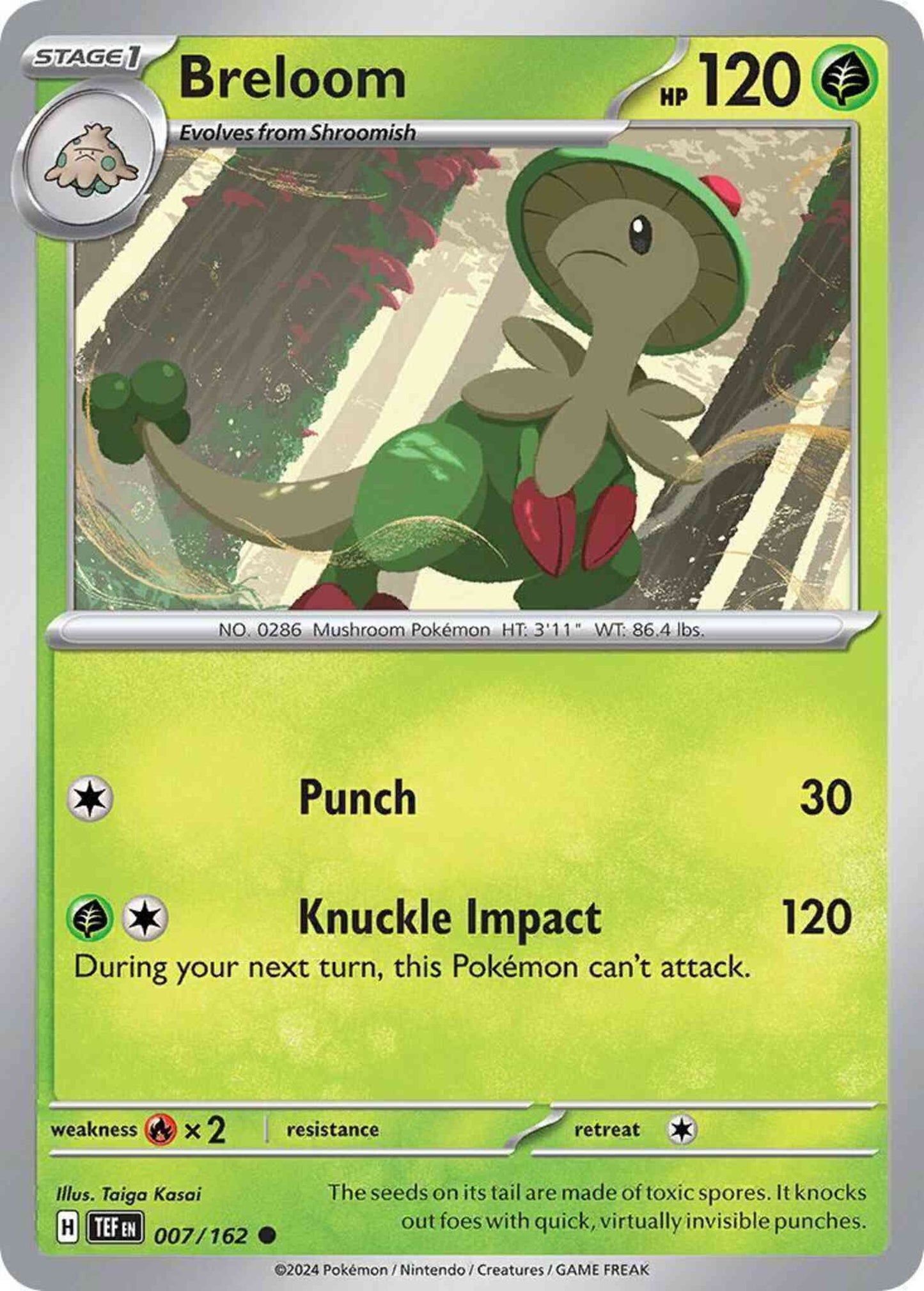 Breloom - 007/162 - Common [sv05-007] [Non-Holo]
