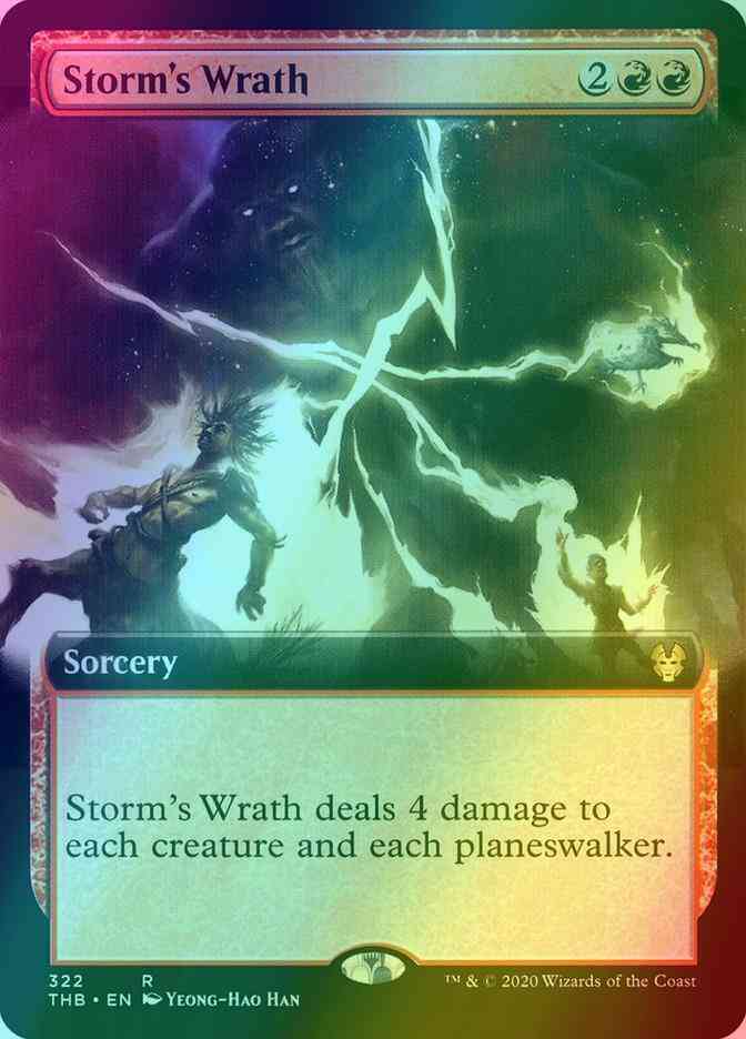 Storm's Wrath [322] [Extended Art] [Theros Beyond Death] [Foil]