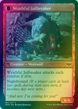 Weary Prisoner // Wrathful Jailbreaker [184] [Innistrad: Crimson Vow] [Foil]