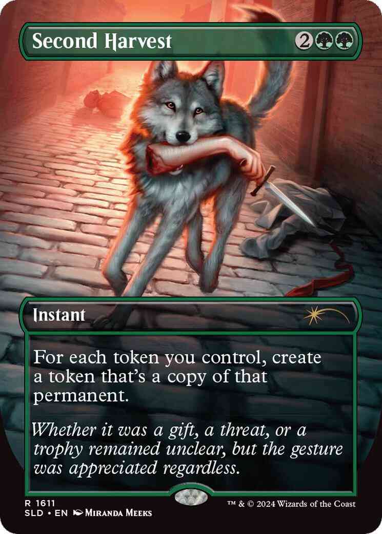 Second Harvest [1611] [Borderless] [Not a Wolf] [Secret Lair Drop] [Non-Foil]