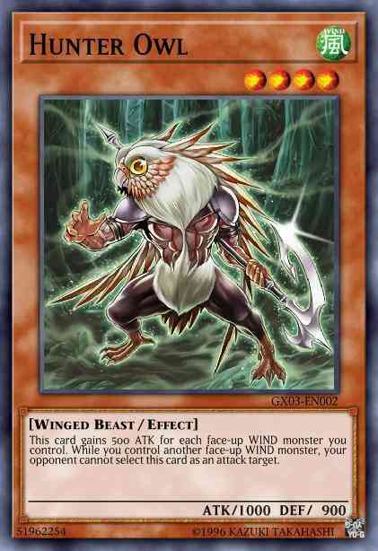 Hunter Owl - GX03-EN002 - Super Rare - Limited