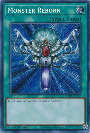 Monster Reborn - RA03-EN052 - Secret Rare - 1st Edition