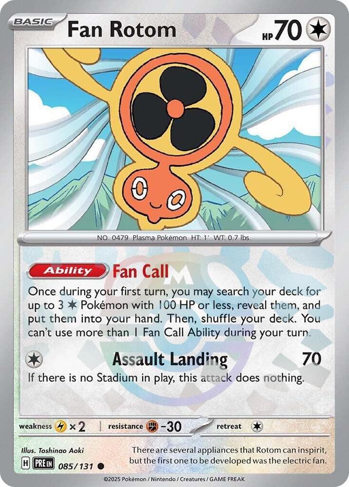 Fan Rotom - Master Ball Pattern - 085/131 - Common [sv085-085] [Reverse Holo]