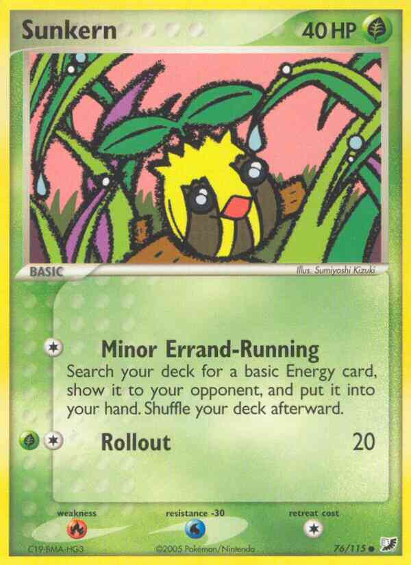 Sunkern - 76/115 - Common [ex10-76] [Reverse Holo]