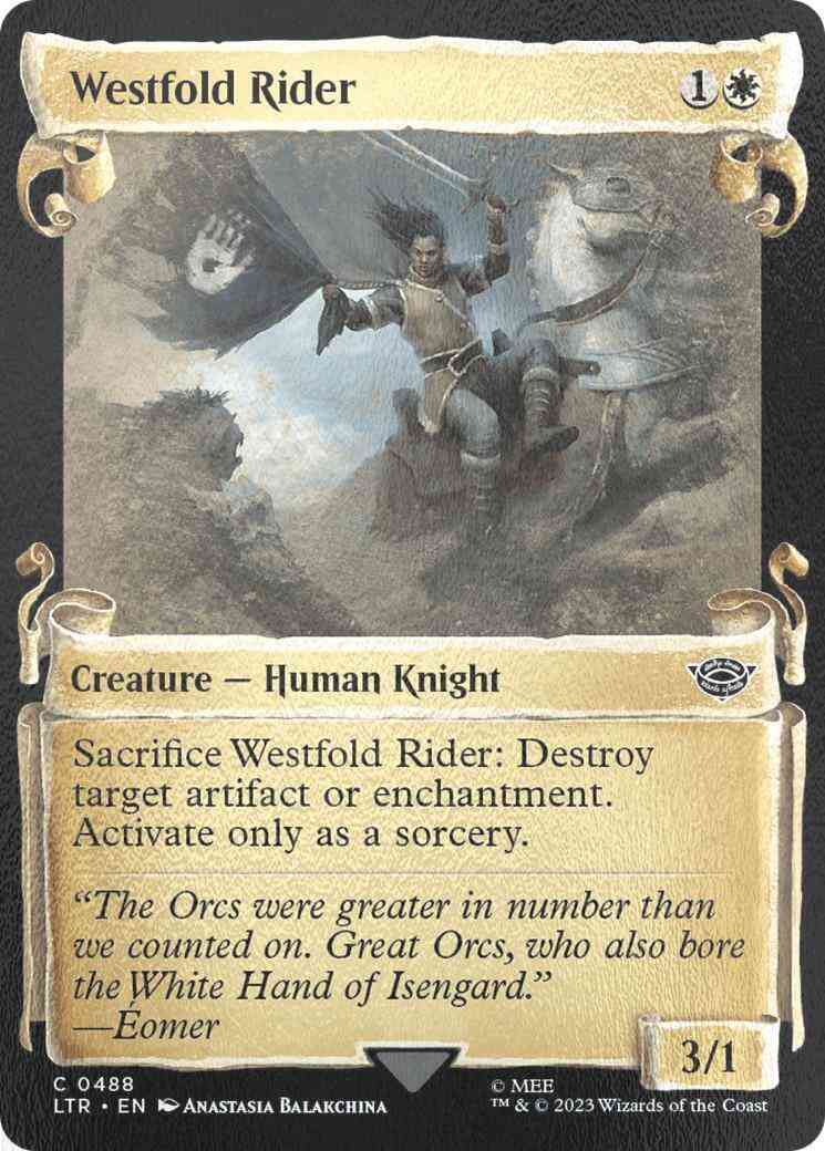 Westfold Rider [488] [Scrolls Showcase] [The Lord of the Rings: Tales of Middle-earth] [Silver Foil]