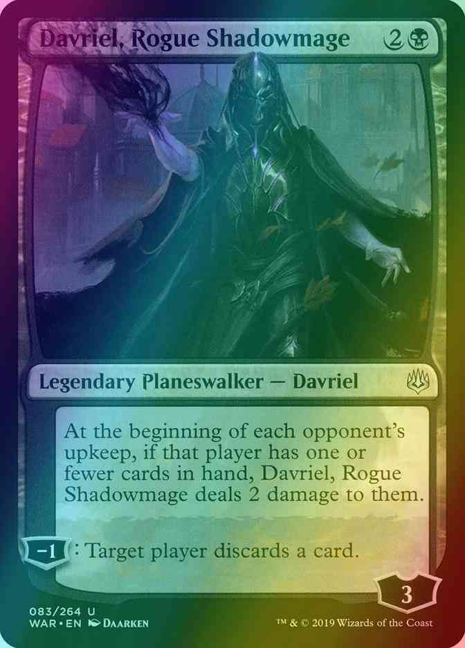 Davriel, Rogue Shadowmage [83] [War of the Spark] [Foil]