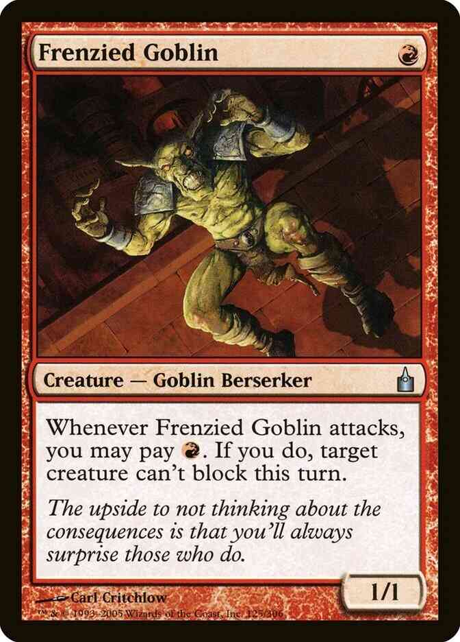 Frenzied Goblin [125] [Ravnica City Of Guilds] [Non-Foil]