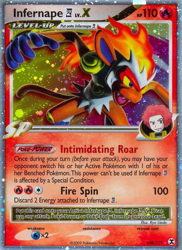 Infernape 4 - 108/111 - Rare Holo Lv.X [pl2-108] [Ultra]