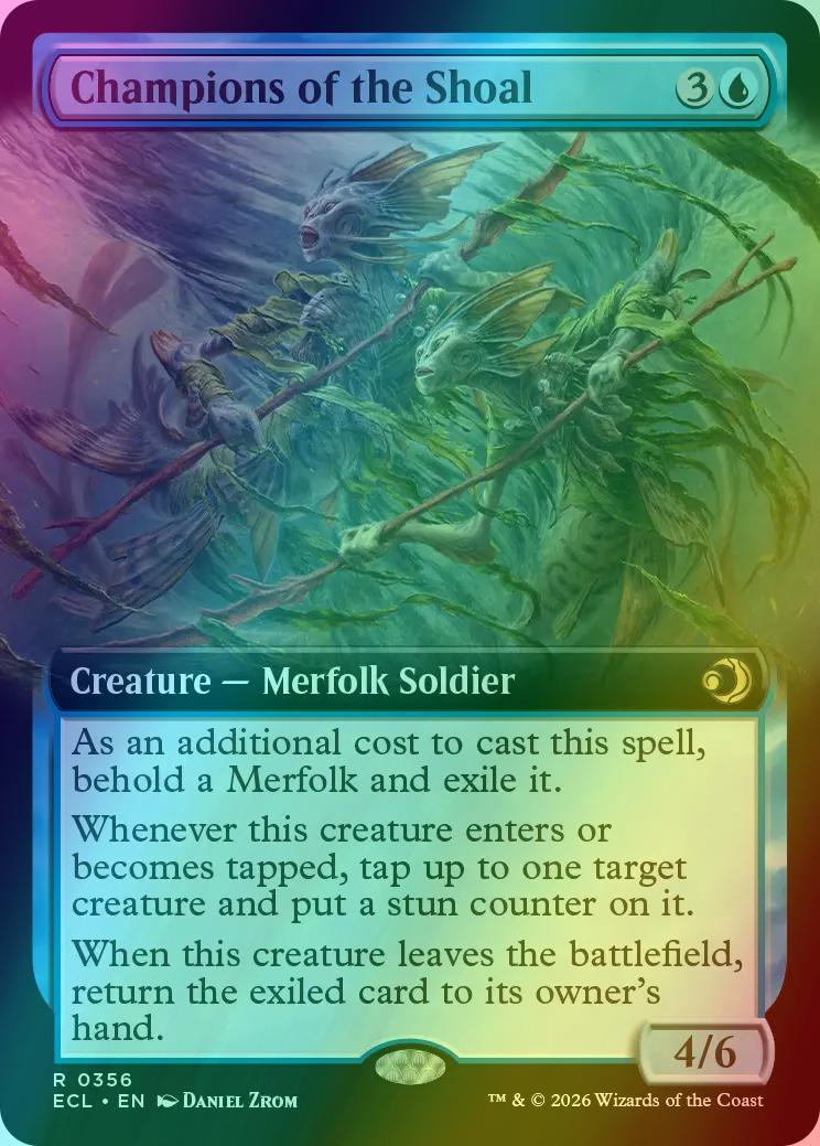 Champions of the Shoal [356] [Extended Art] [Lorwyn Eclipsed] [Foil]