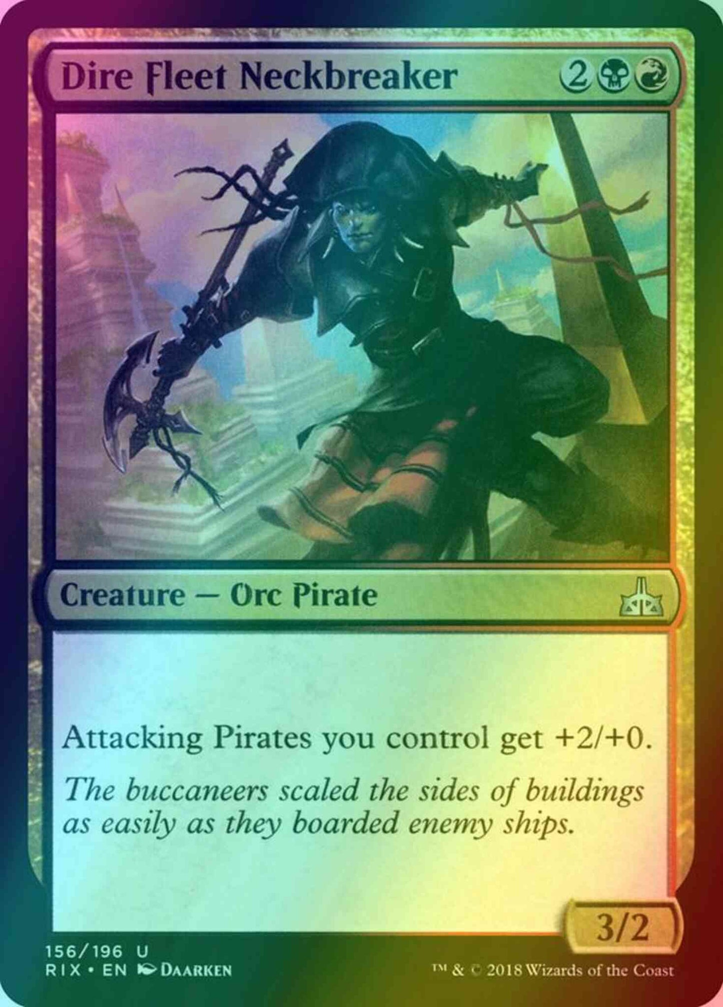 Dire Fleet Neckbreaker [156] [Rivals of Ixalan] [Foil]