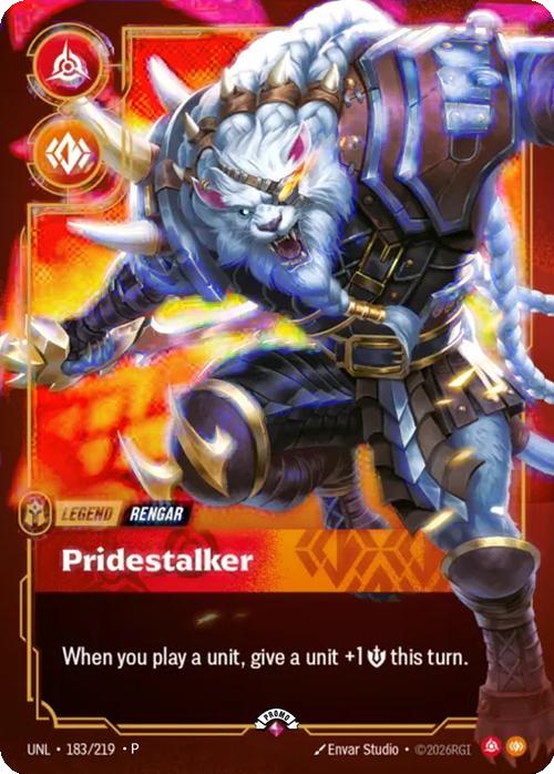 Pridestalker (Rengar) (Metal) - 183/219 [Riftbound Organized Play Promotional Cards] [Foil]
