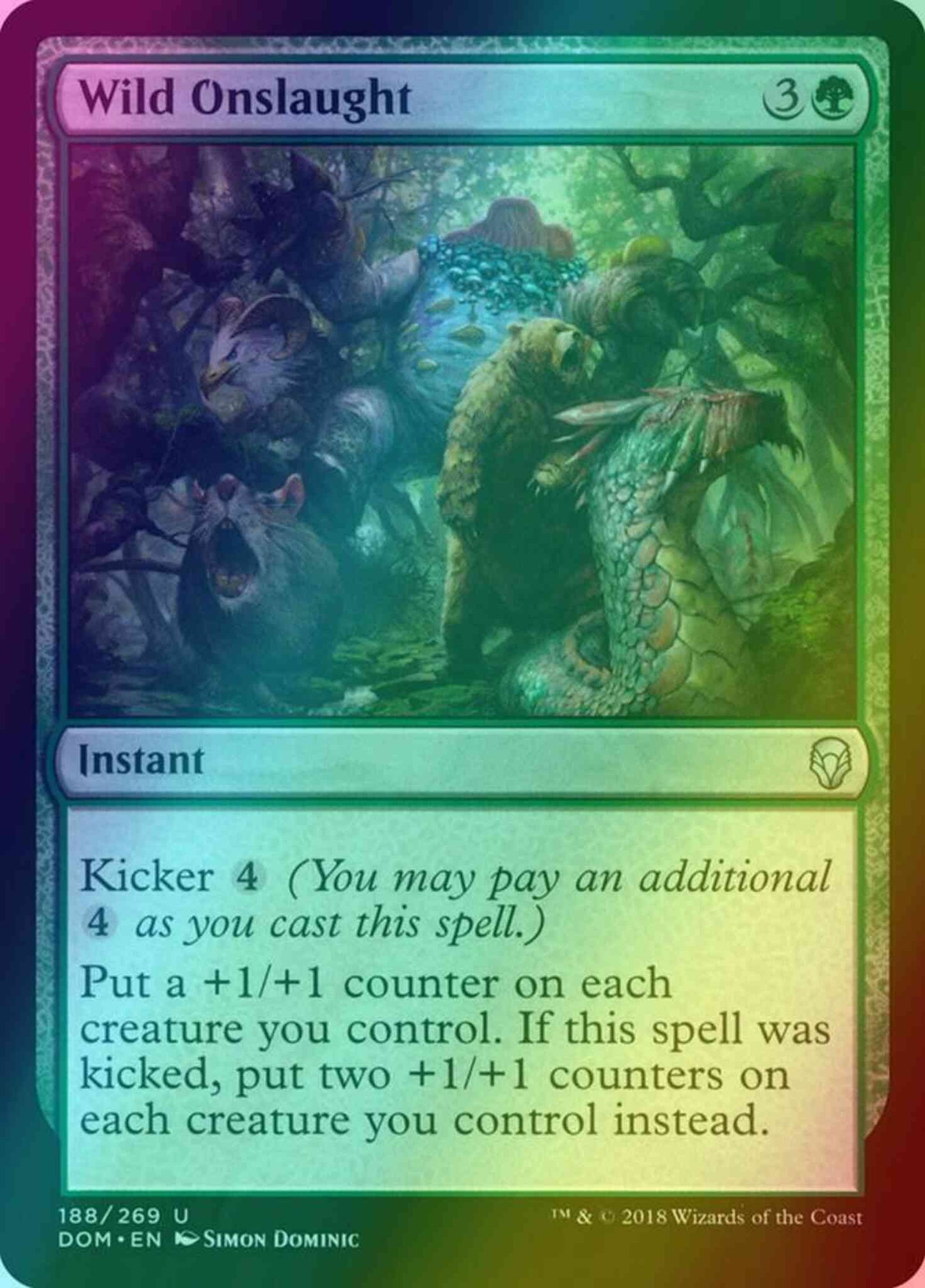 Wild Onslaught [188] [Dominaria] [Foil]