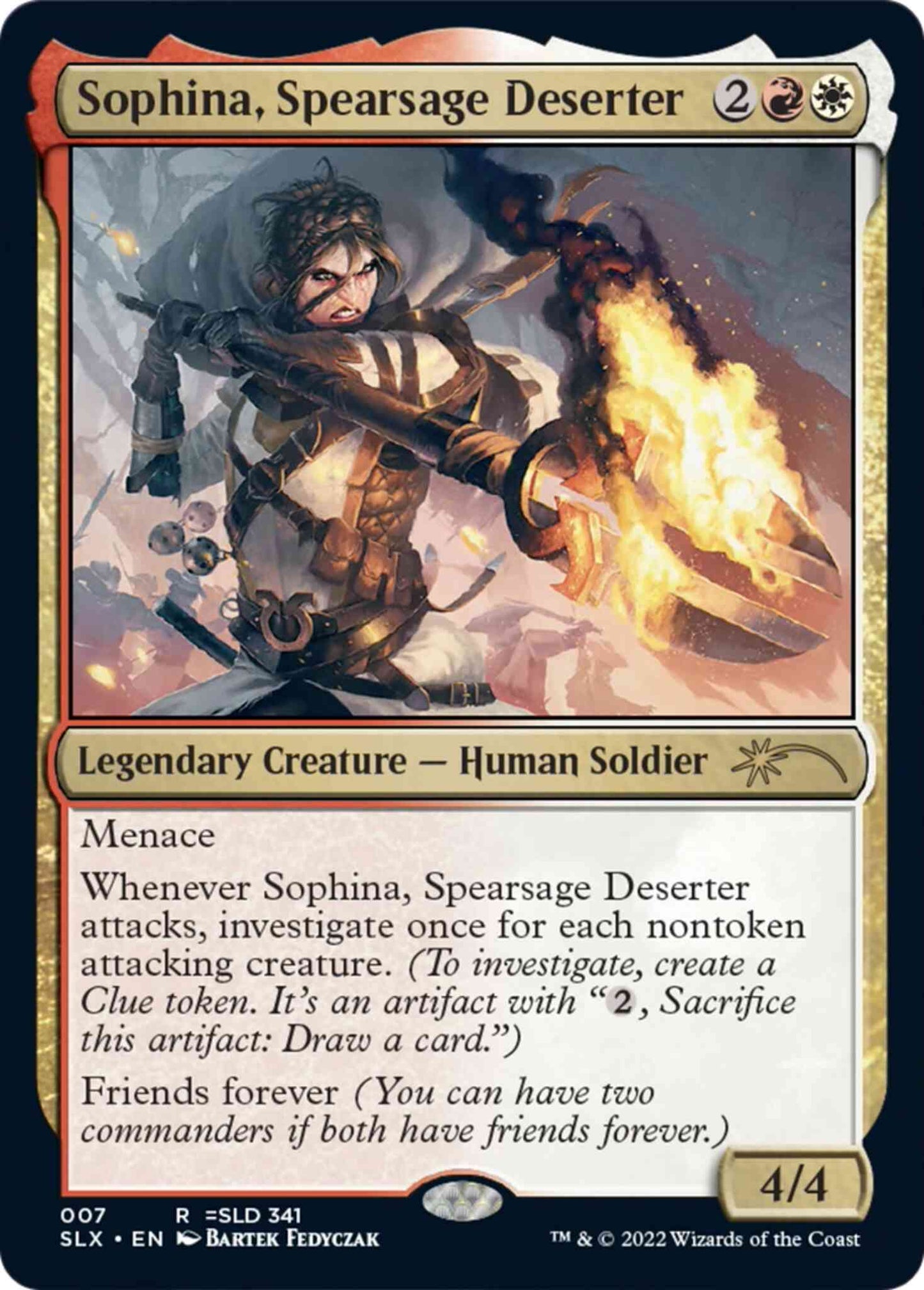 Sophina, Spearsage Deserter [0007] [Universes Within] [Non-Foil]