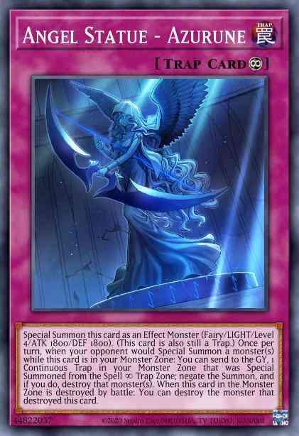 Angel Statue - Azurune - BLVO-EN079 - Super Rare - 1st Edition