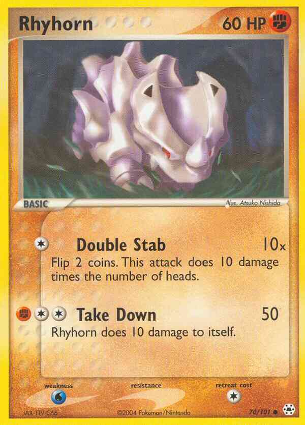 Rhyhorn - 70/101 - Common [ex5-70] [Reverse Holo]