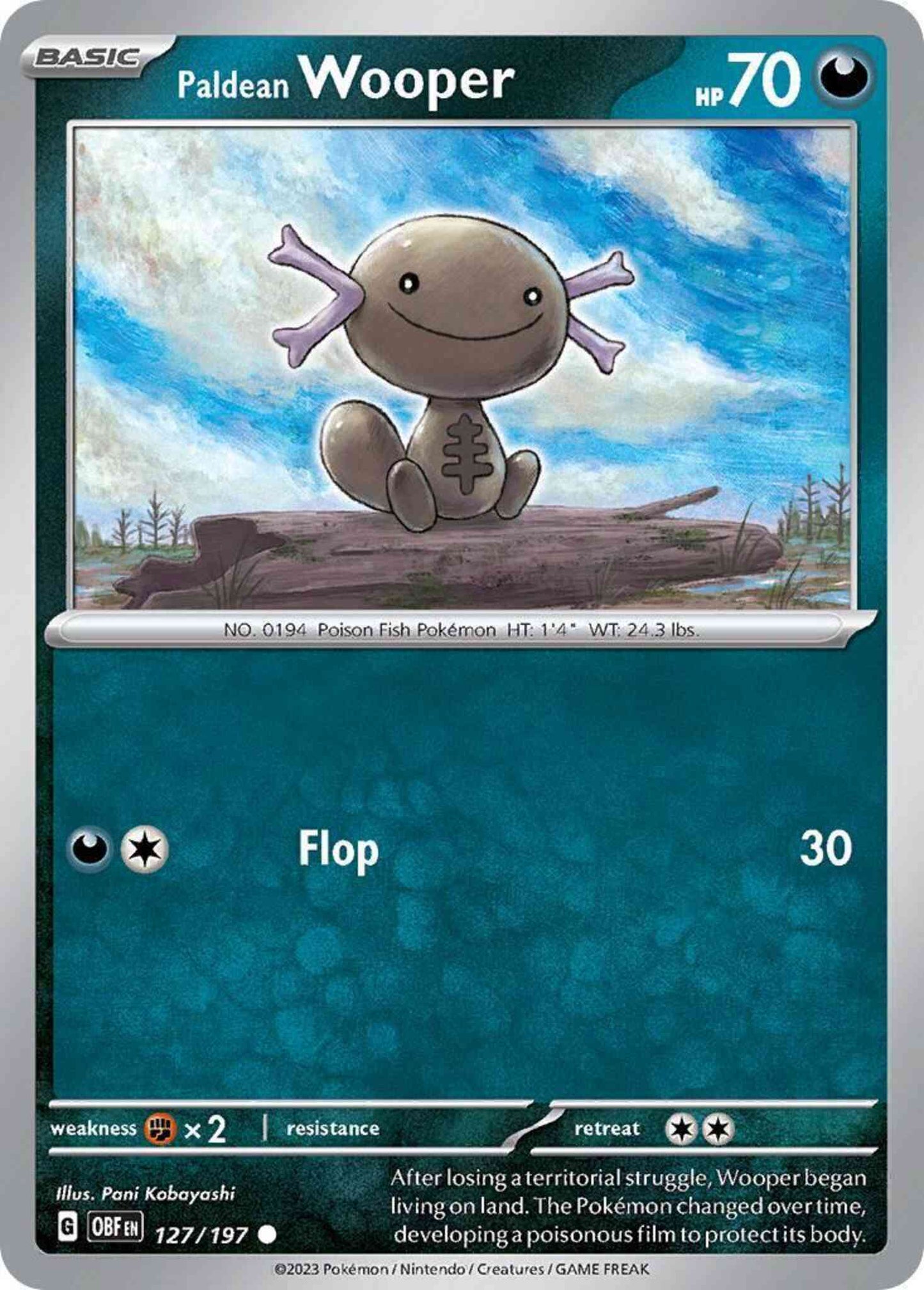 Paldean Wooper - 127/197 - Common [sv03-127] [Non-Holo]
