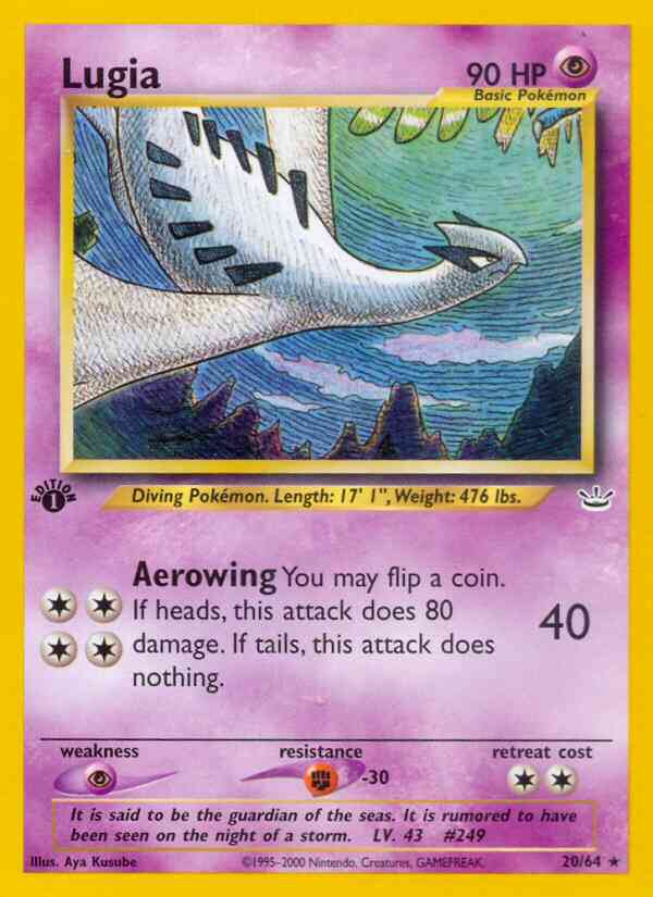 Lugia - 20/64 - Rare - 1st Edition [neo3-20] [Non-Holo]